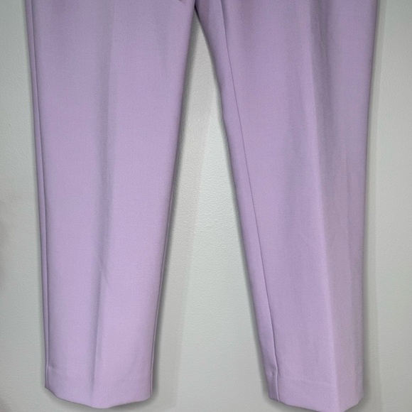 LOFT Marisa Slim Tie Waist Ankle Pant Dress Pants Lavender Purple Size 12 - Picture 6 of 12